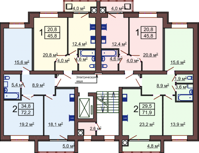 Планировки жилого комплекса